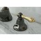 Kingston Brass NS4469AL 8" Widespread Bathroom Faucet, Black Stainless Steel/ Brass NS4469AL - alternate 3